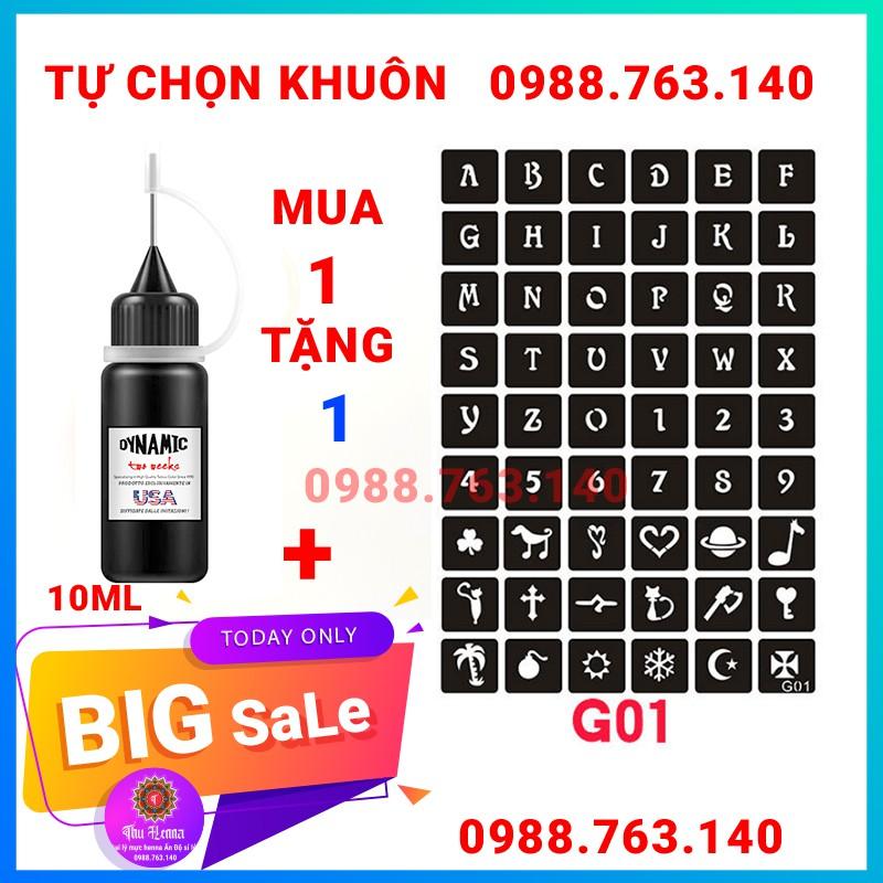 Hình xăm mini tạm thời các mẫu size nhỏ 0,5cm - 2,5cm tặng mực và khuôn