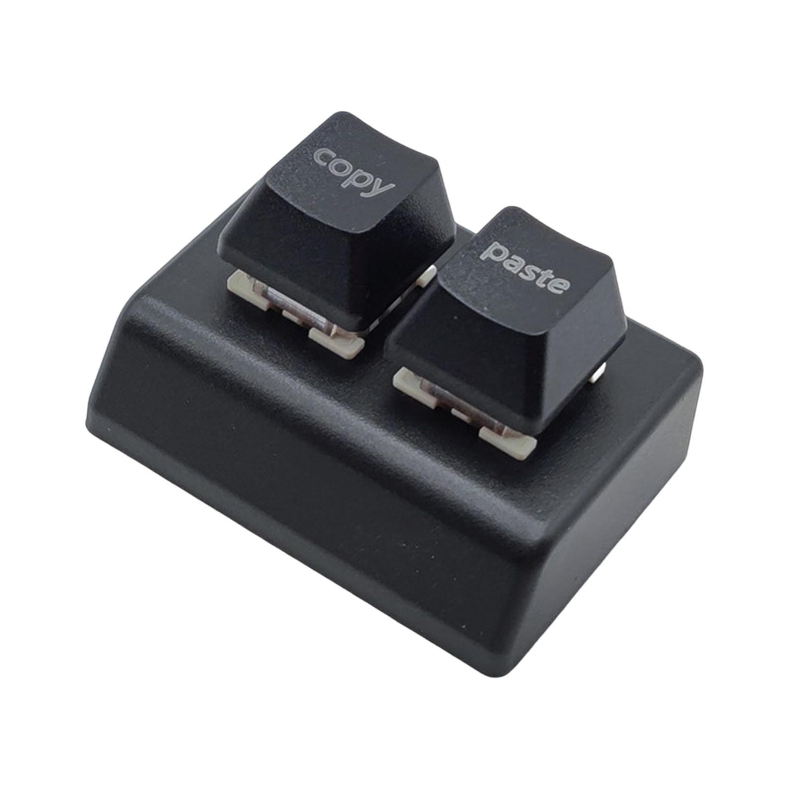 Copy and Paste 2 Key Keyboard Red Switches USB Mini 2 Key Keypad for Drawing