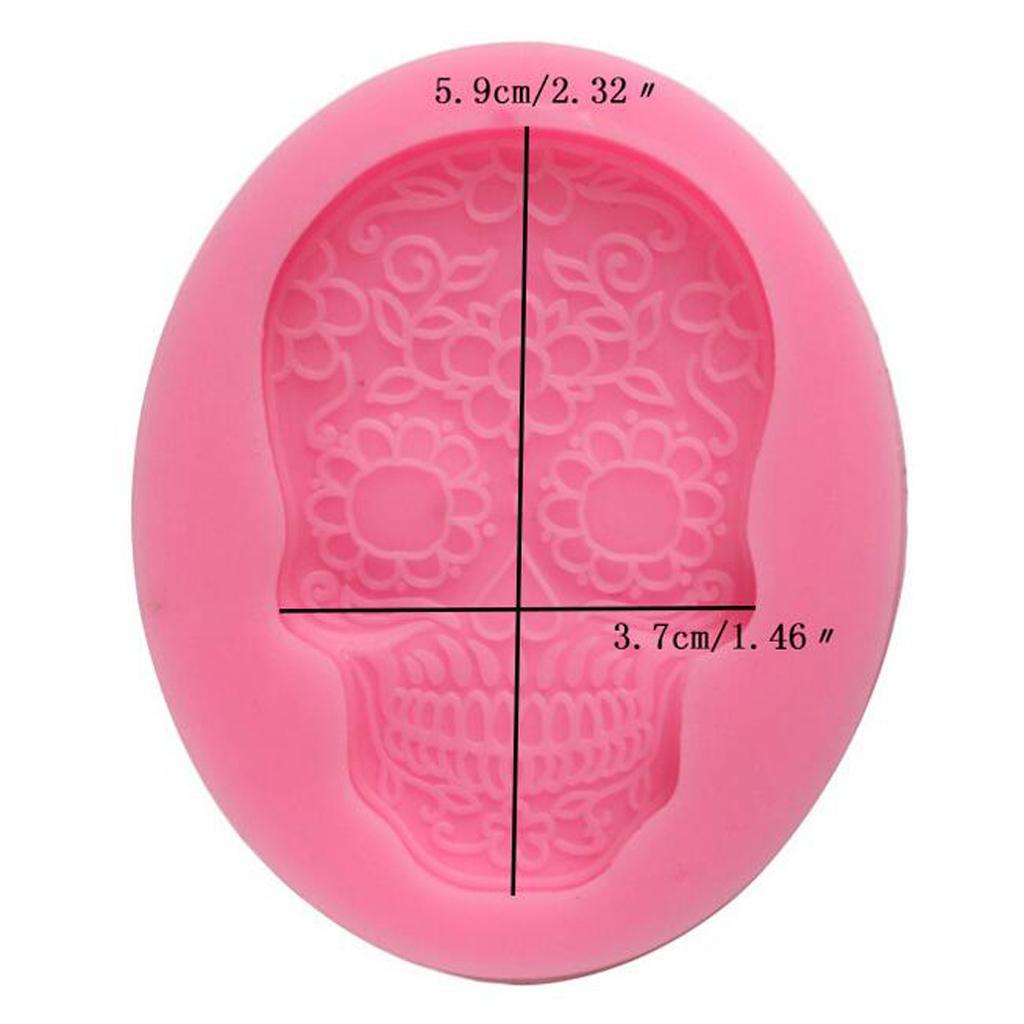 Halloween Skull Mask Cake Mould Baking Molds Soap Pizza Fondant Decoration,