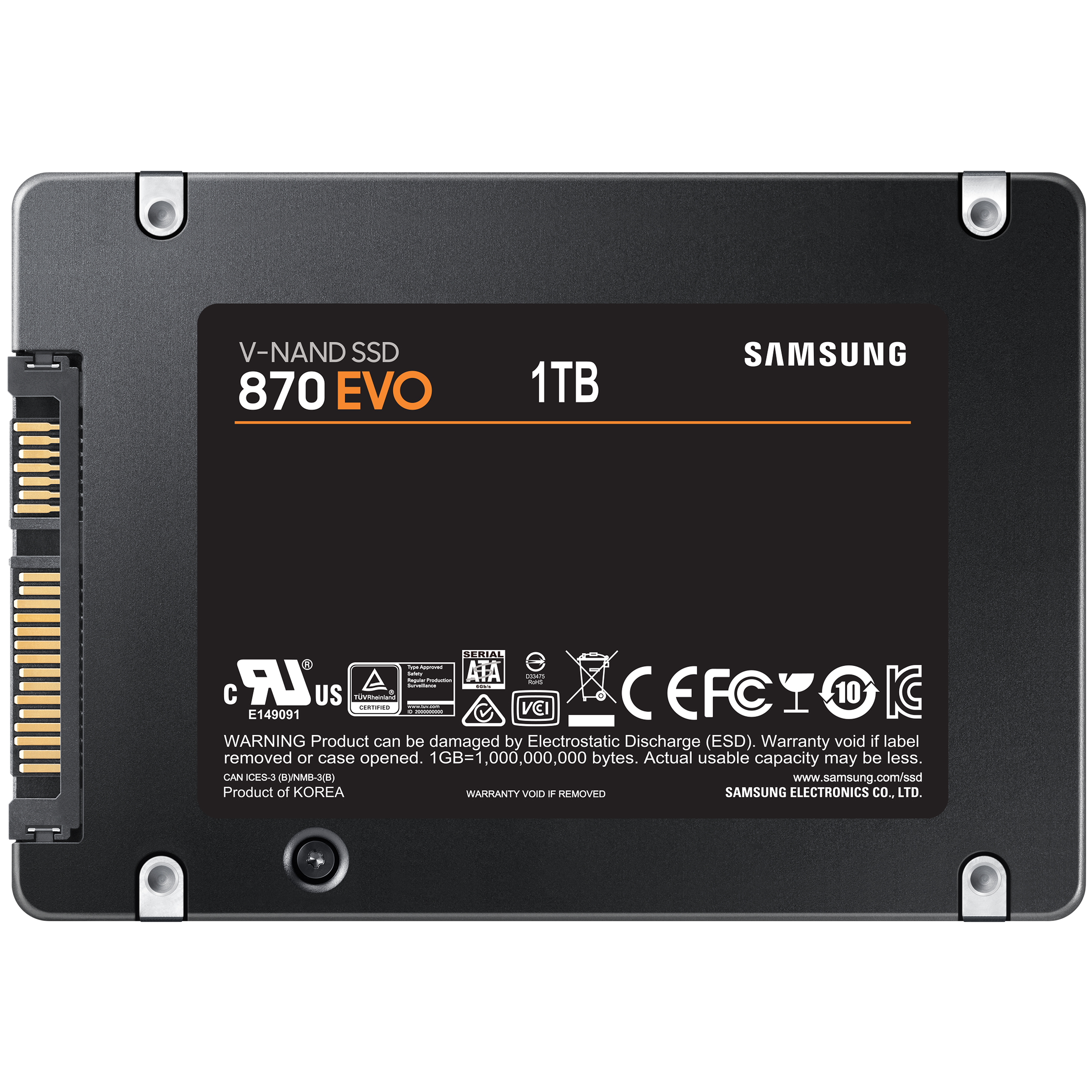 Ổ cứng SSD Samsung 870 EVO SATA III 2.5&quot; SSD 1TB ( MZ-77E1T0BW ) - Hàng Chính Hãng