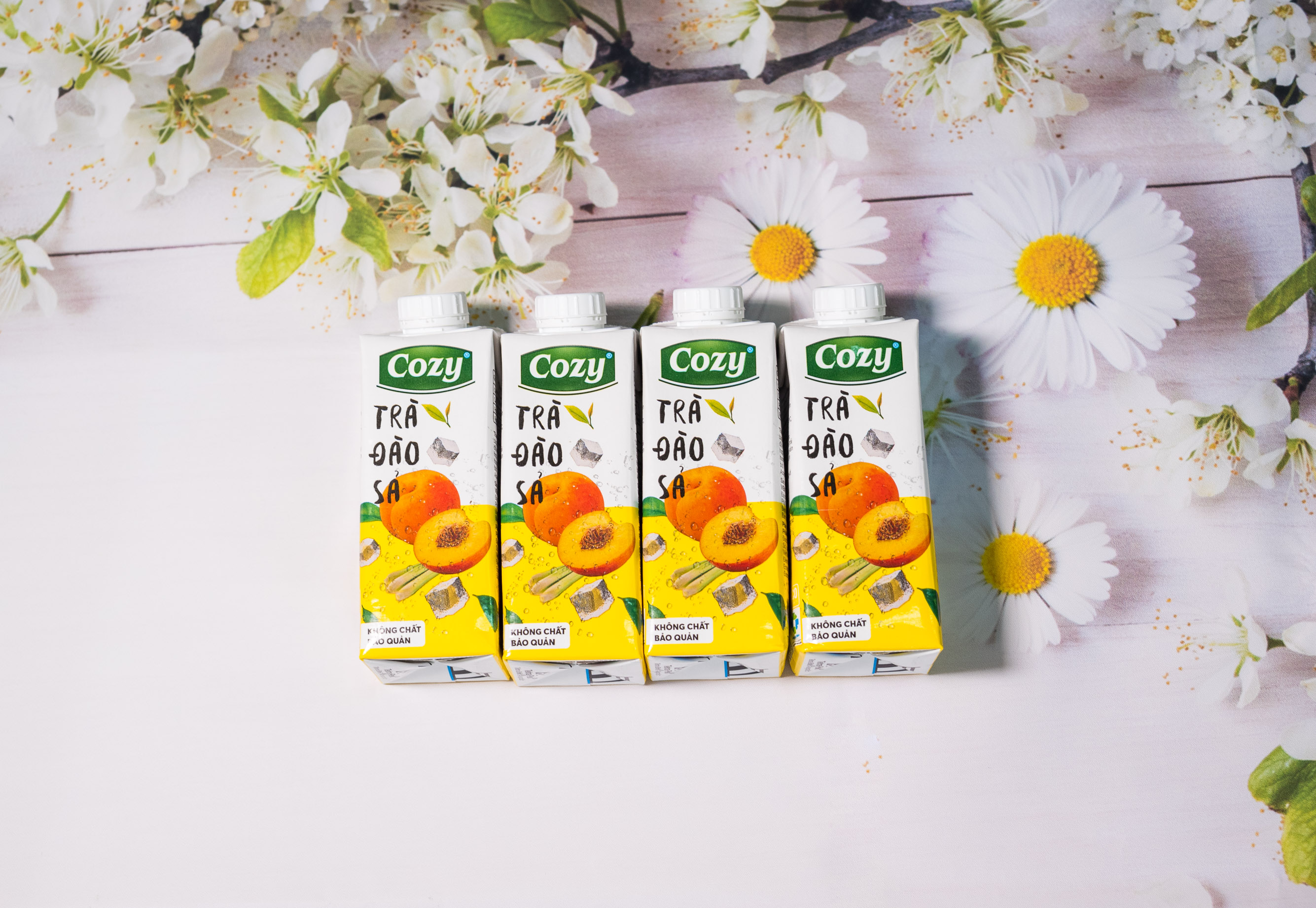 Trà Đào Sả Cozy - lốc 4 Hộp