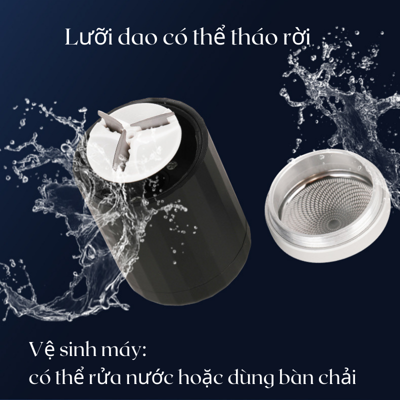 Máy Cạo Râu Mini Bugu Stardom BR-228 Ba Lưỡi Sát Chân Lông Sạc Nhanh Chống Nước - Hàng Chính Hãng