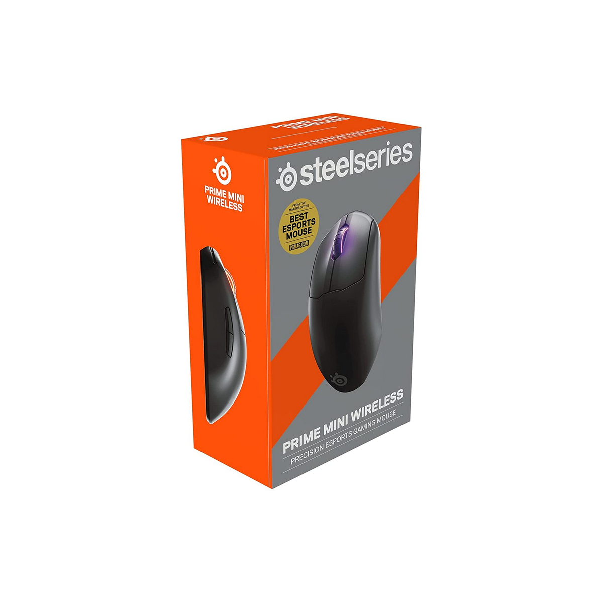 Chuột gaming không dây SteelSeries Prime Mini Wireless màu đen 73g, 18000CPI, 400IPS, 100 triệu clicks,hàng chính hãng, bảo hành 12 tháng