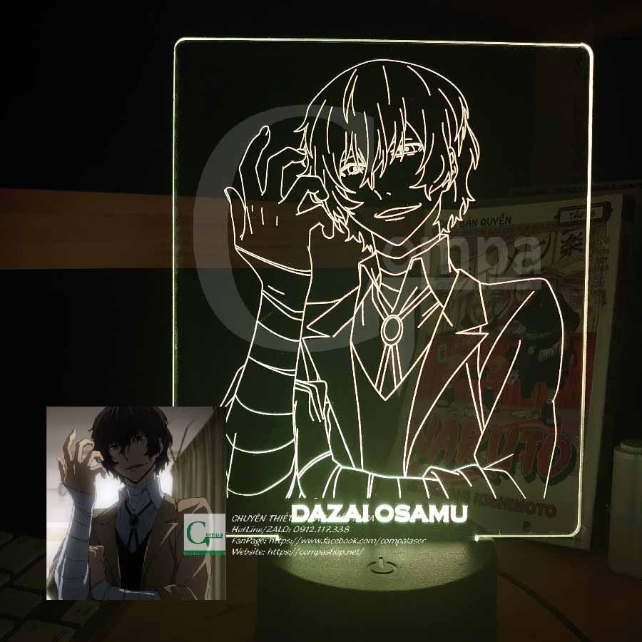 Đèn Ngủ Bungou Stray Dogs Dazai Osamu Type 08 ABSD0108 16 màu tùy chỉnh Compashop