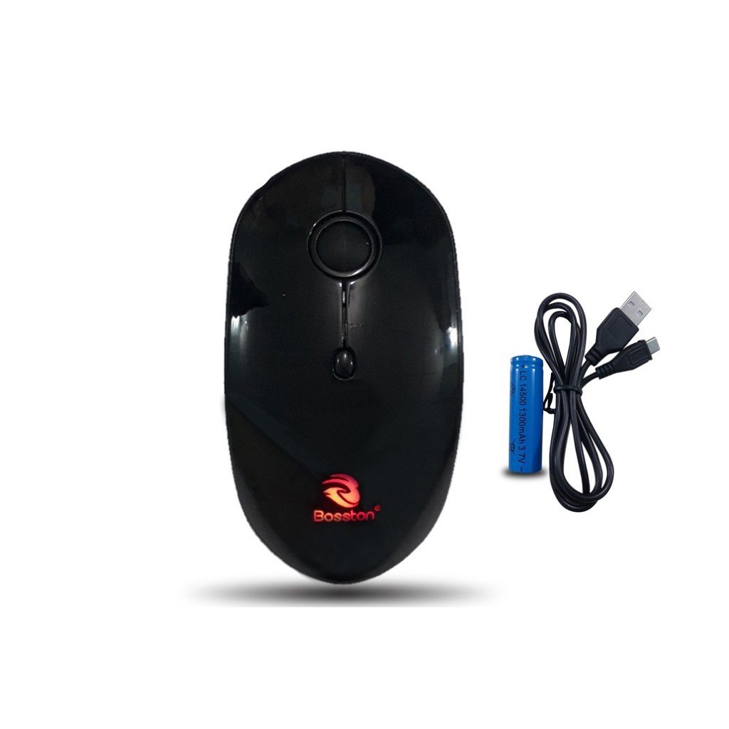 Chuột Không Dây Tặng Kèm Pin Sạc Mouse Bosston Q9 - HÀNG CHÍNH HÃNG