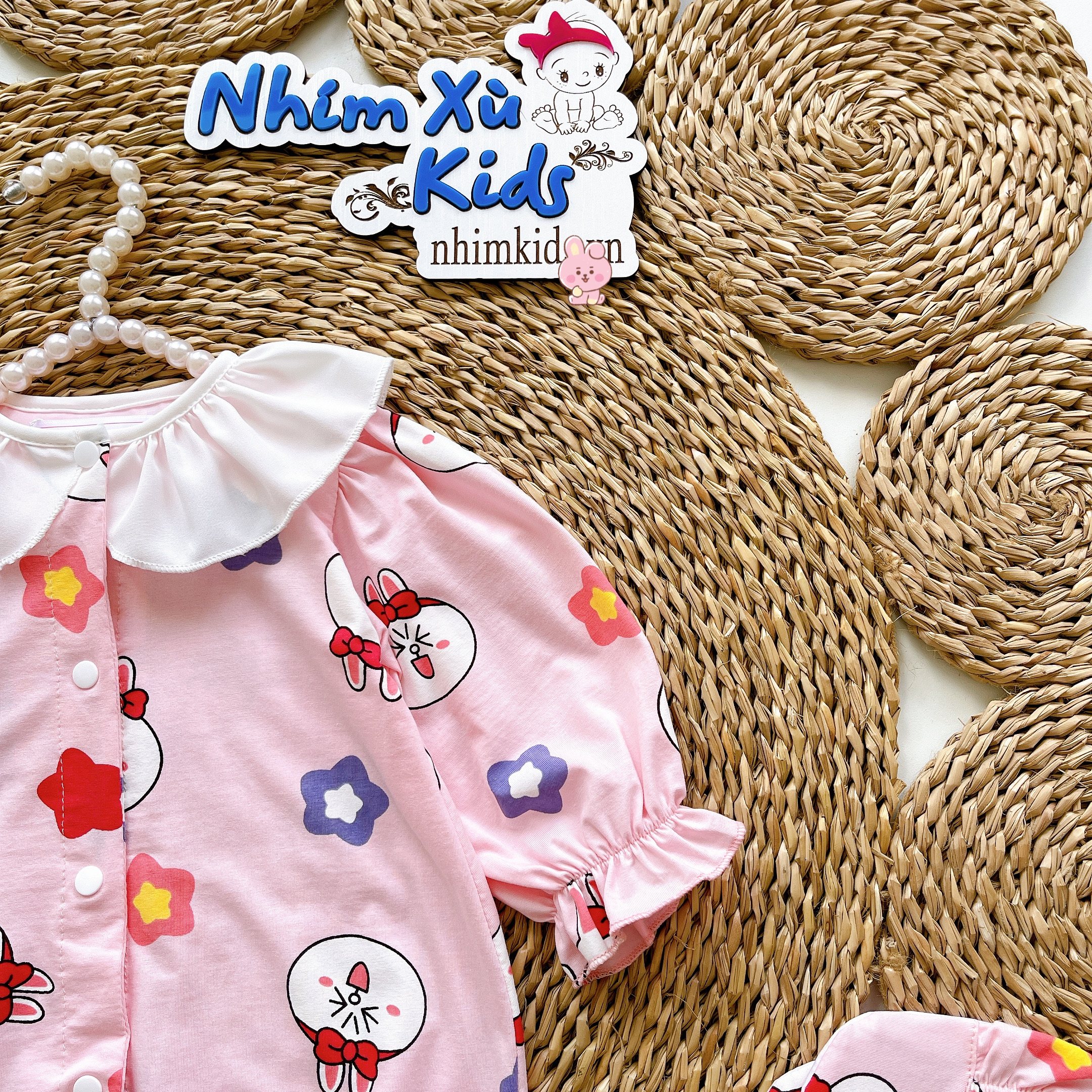 Body Cotton Bé Gái 3 Đến 12kg, Áo Liền Quần Bé Gái Hoạ Tiết Xinh Xắn Chất Cotton Co Giãn 4 Chiều