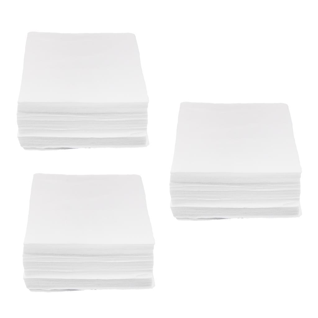 450Pcs Cleanroom Wiper Dustless Fiber Cloth Non-woven White 15x15CM 6''