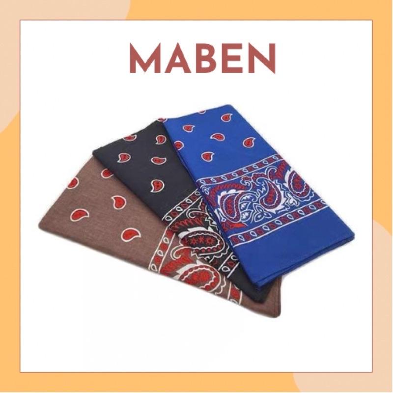 Khăn bandana cotton size 55x55cm - Maben