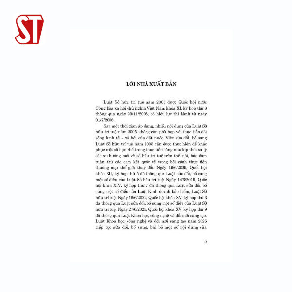 Luật sở hữu trí tuệ năm 2025