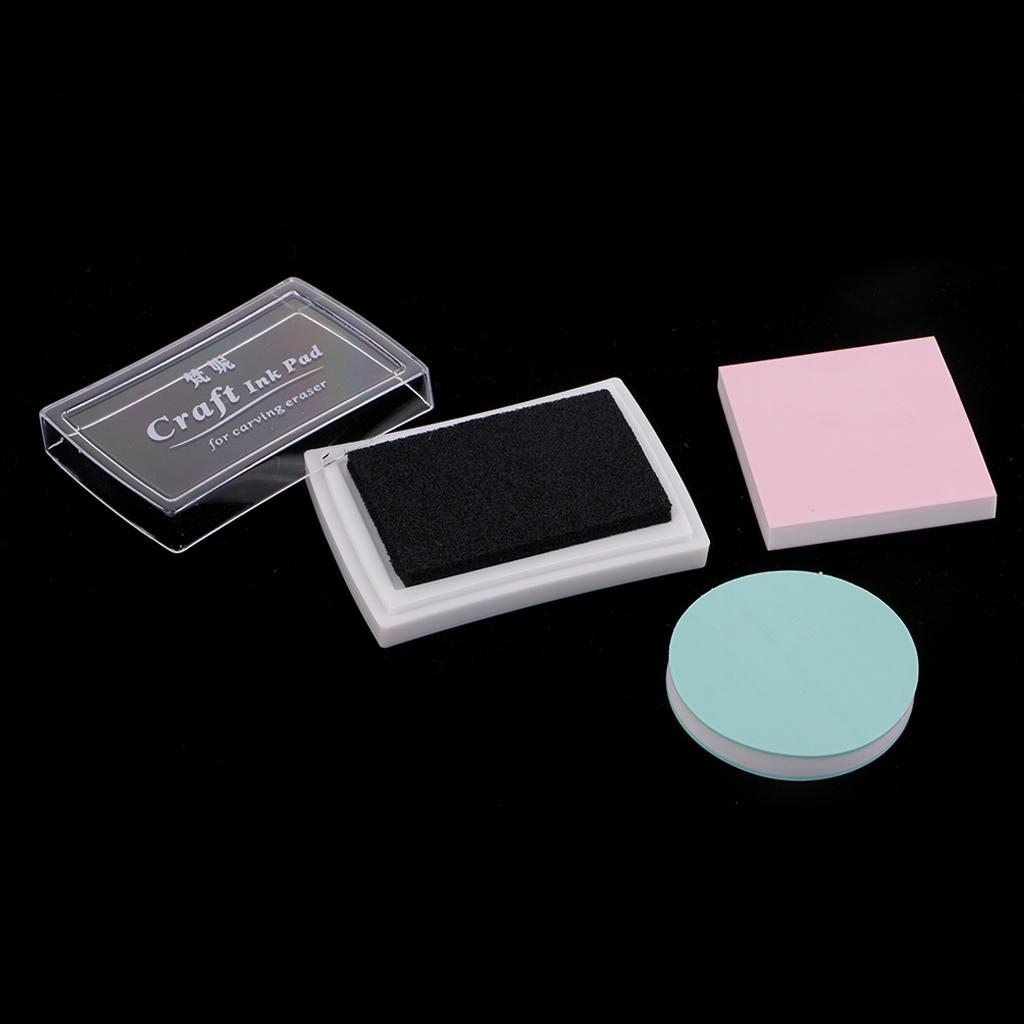 Rubber Stamp Hand Carving Tool Kit Rubber Stamp Sculpture Handcraft Set DIY