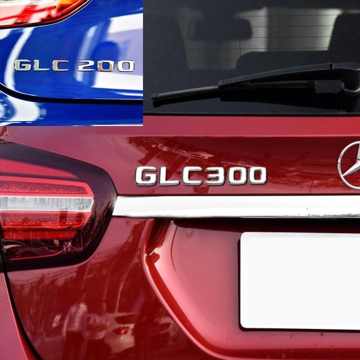 Sản phẩm Decal tem chữ GLC300, GLC250, GLC200 dán đuôi xe hơi, ô tô