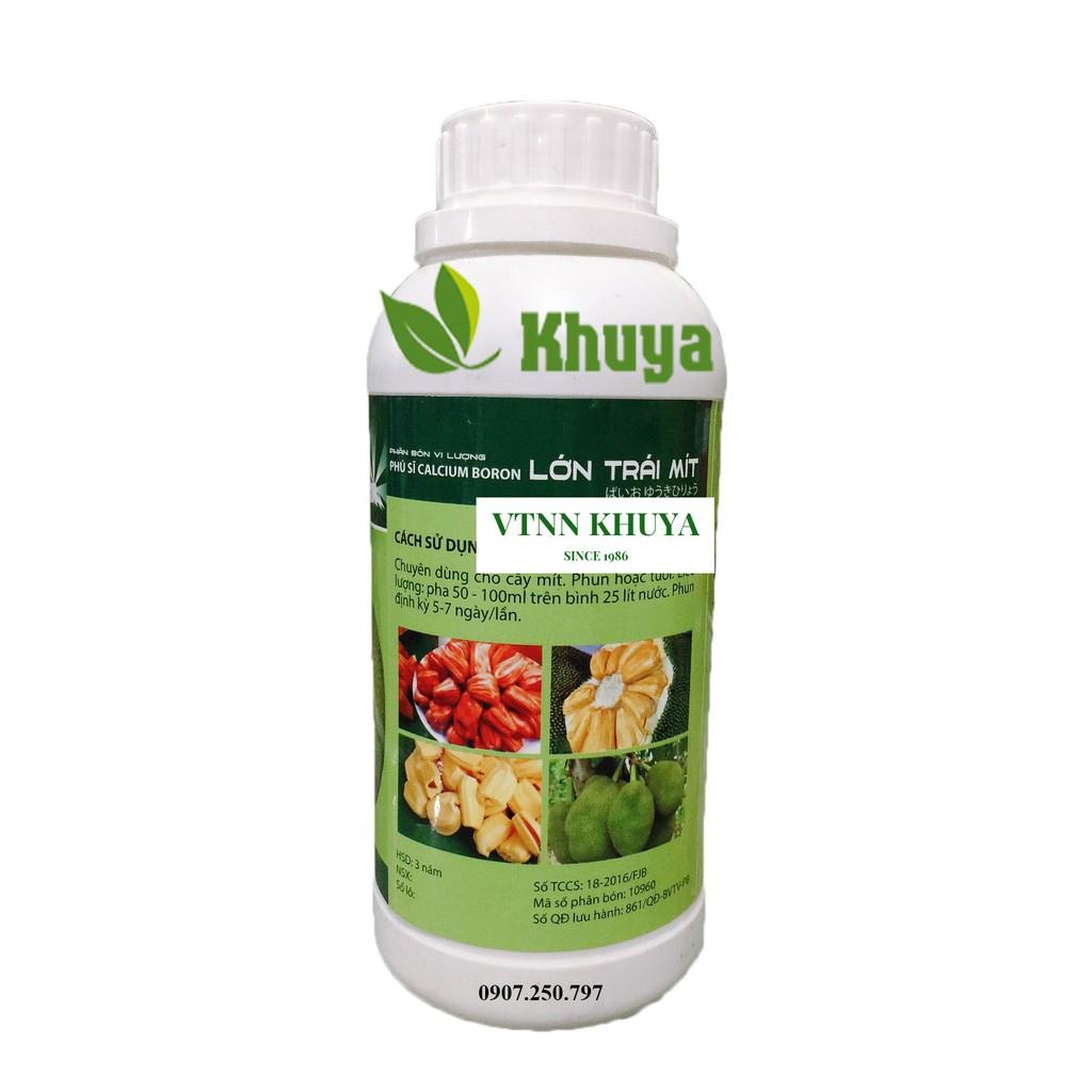 Phân bón vi lượng Lớn Trái Mít 500ml Lớn trái - Hạn chế xơ đen - Sượng xanh