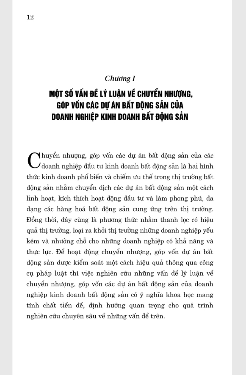 Pháp Luật Về Chuyển Nhượng, Góp Vốn Các Dự Án Bất Động Sản Của Doanh Nghiệp Kinh Doanh Bất Động Sản - ST