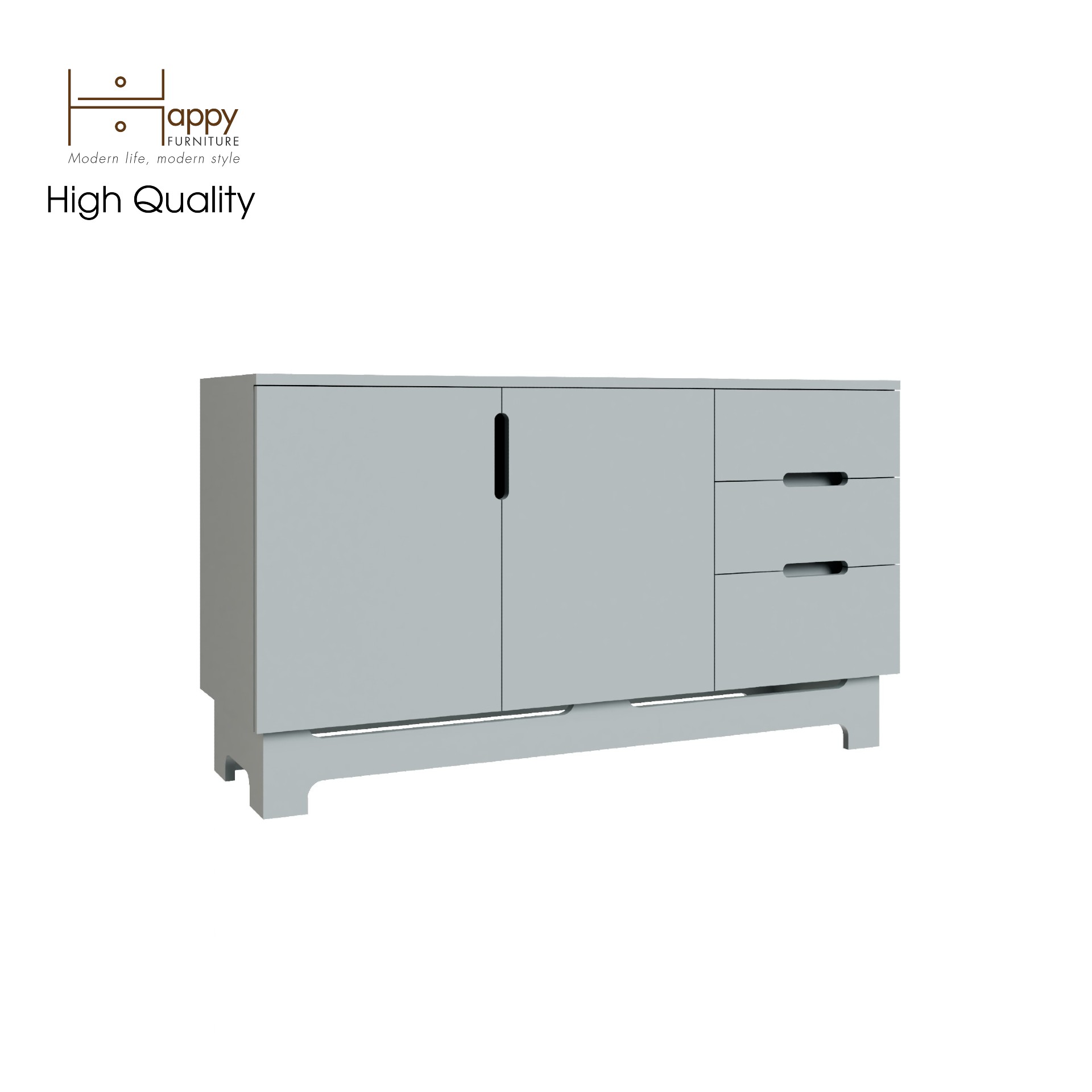 [Happy Home Furniture] MOLLY, Tủ lưu trữ 2 cánh mở - 3 ngăn kéo , 120cm x 40cm x 68cm ( DxRxC), TCM_101