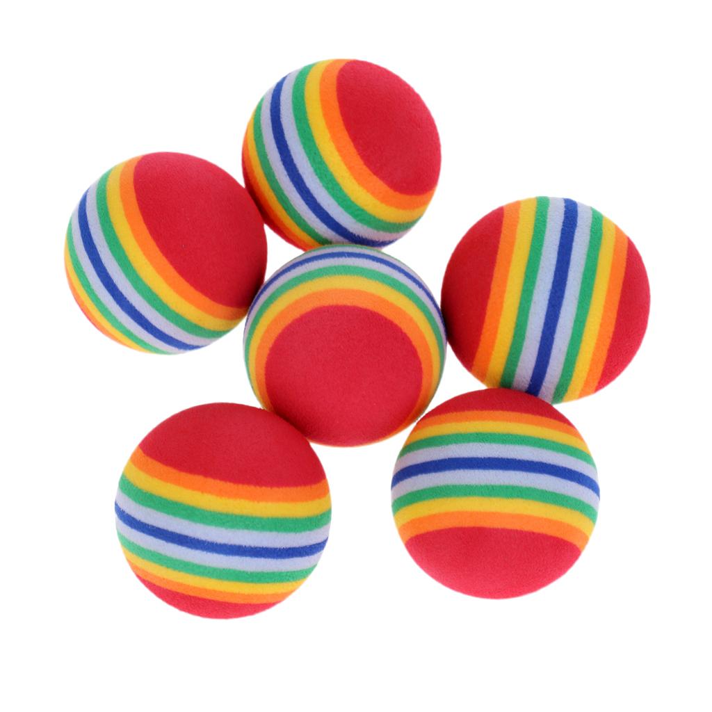 6 Pieces Light Soft Sponge Golf Practice Training Balls Golf Accessories