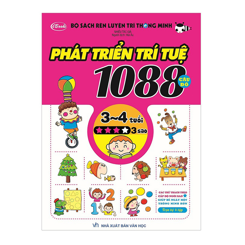 Combo 1088 Câu Đố Phát Triển Trí Tuệ 3-4 Tuổi