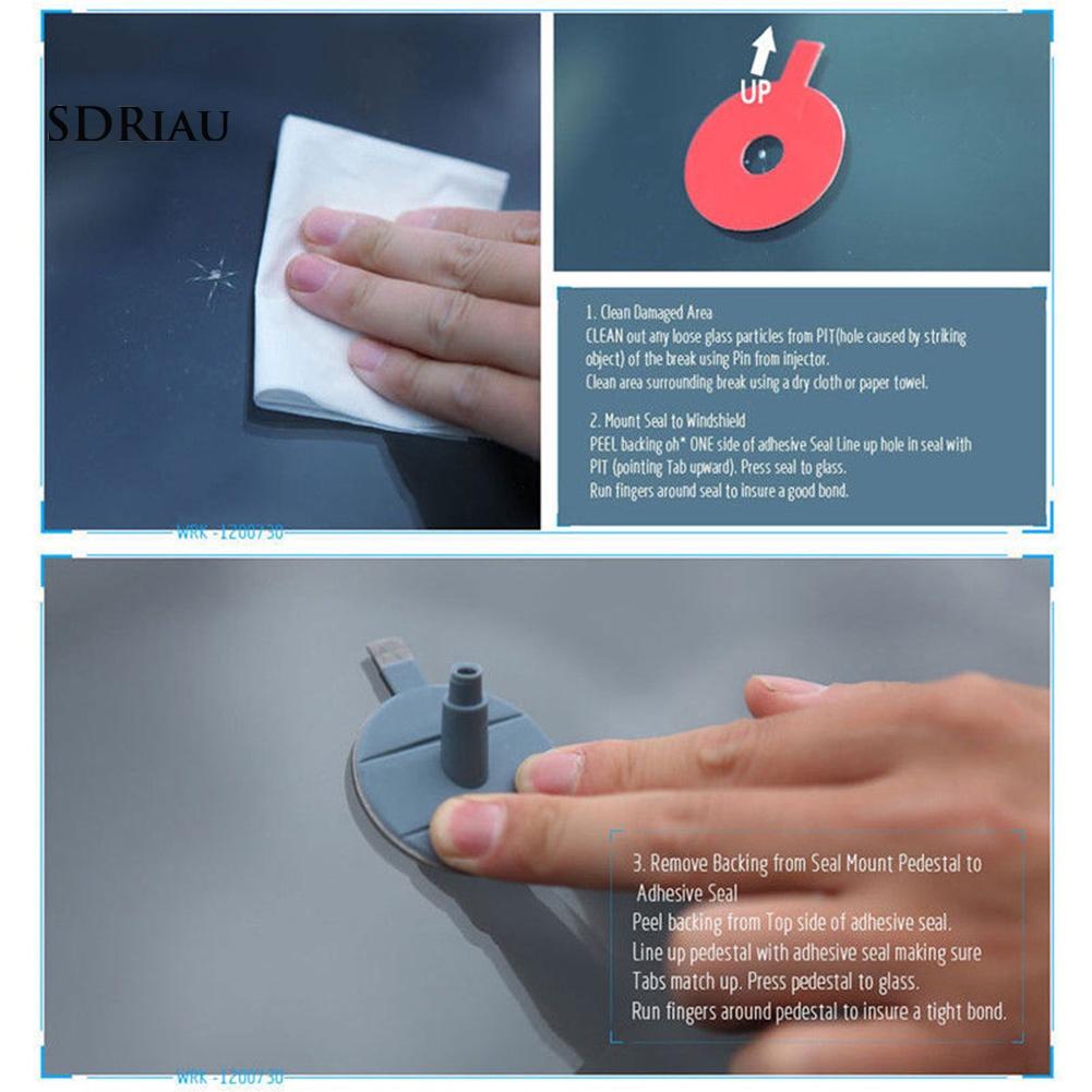 Bộ Dụng Cụ Sửa Chữa Kính Chắn Gió Xe Hơi Chip Bullseye Diy