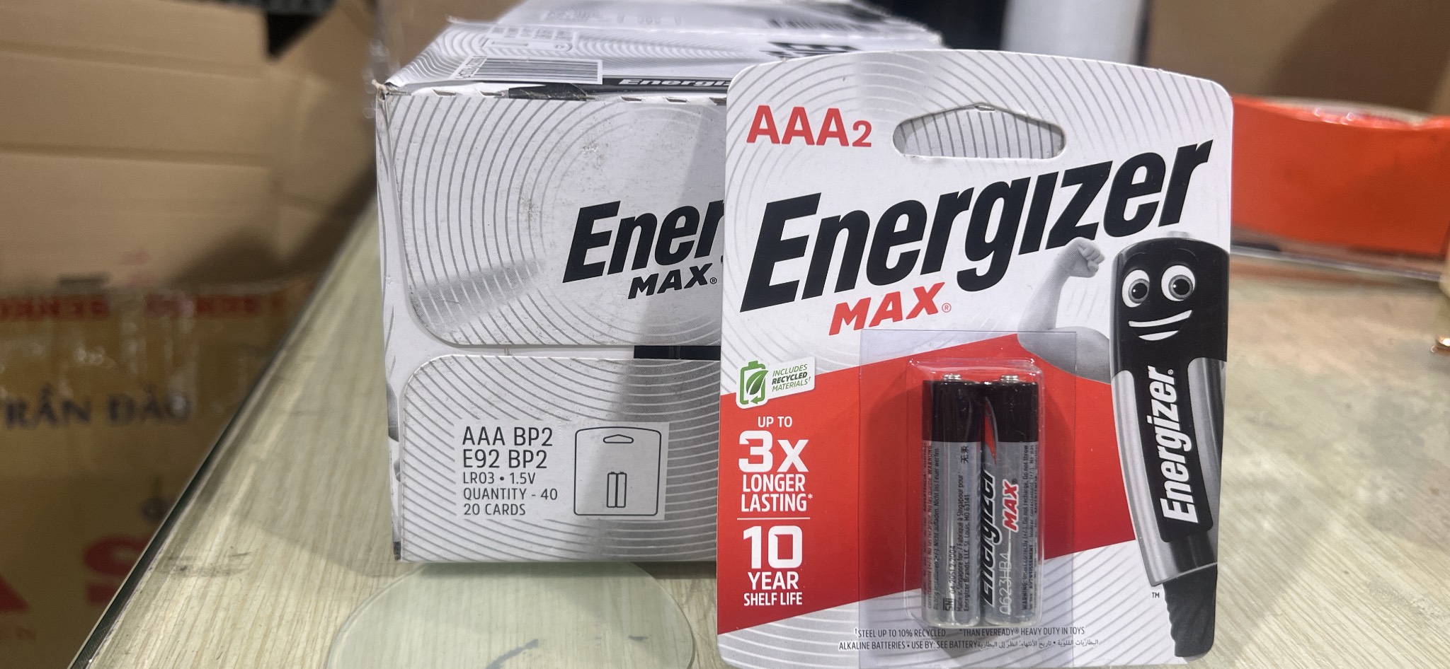 Hộp 40 viên Pin AA/ AAA Energizer Max E91 BP2 Hàng Chính Hãng