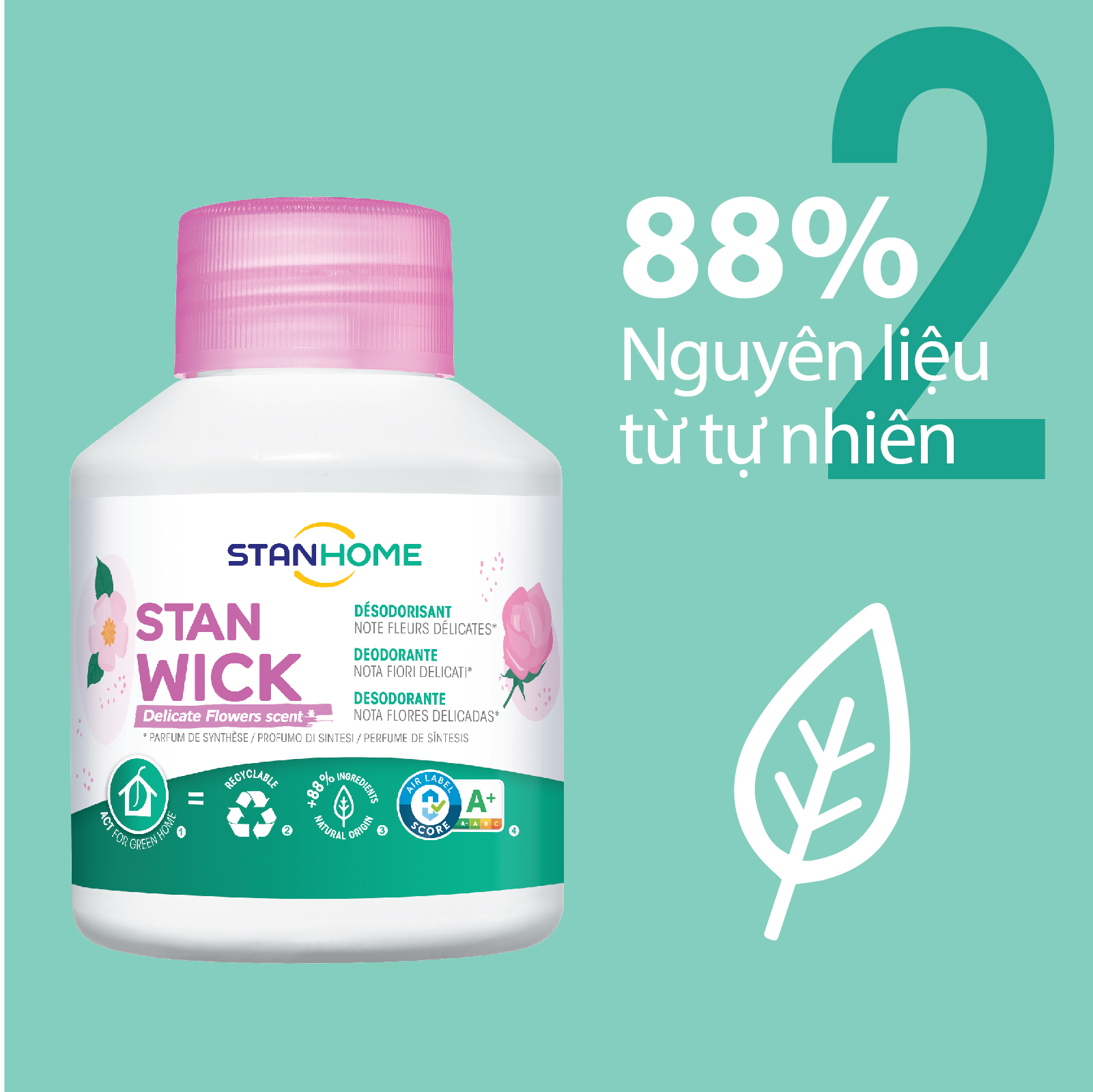 Sáp thơm khử mùi Stanhome Stan wick 250ml