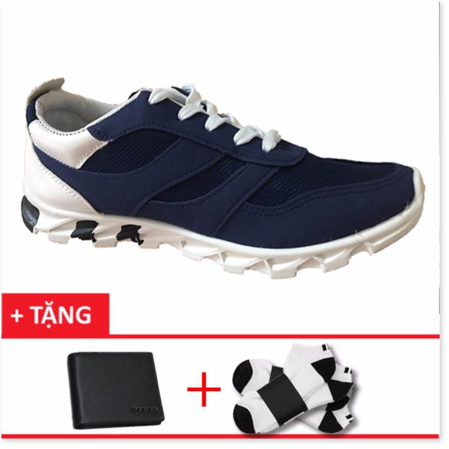 Giày công sở nam siêu bền+1 ví nam+2 đôi rất khử mùi T302XH
