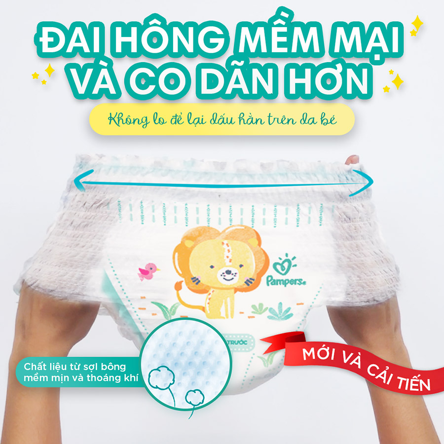 Thùng Tối Ưu Phí Vận Chuyển 3 Gói Tã Quần PAMPERS Giữ Dáng Size L(108 miếng, 9-14kg)/ XL (96 miếng, 12-17kg)/ XXL(84 miếng, 15-25kg), Chống Xệ