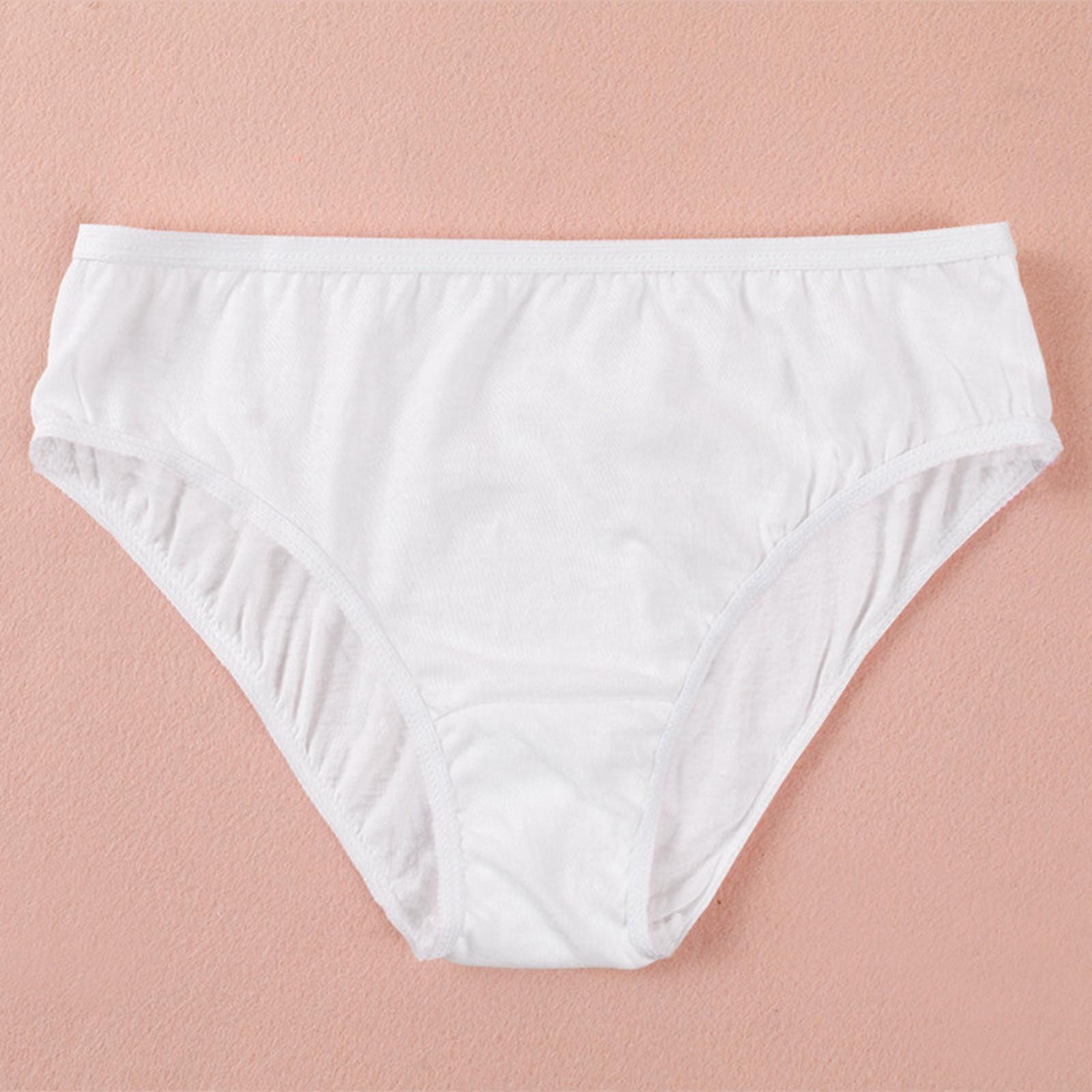 5 Pieces Women Disposable Underwear Panties Soft Breathable for Spa