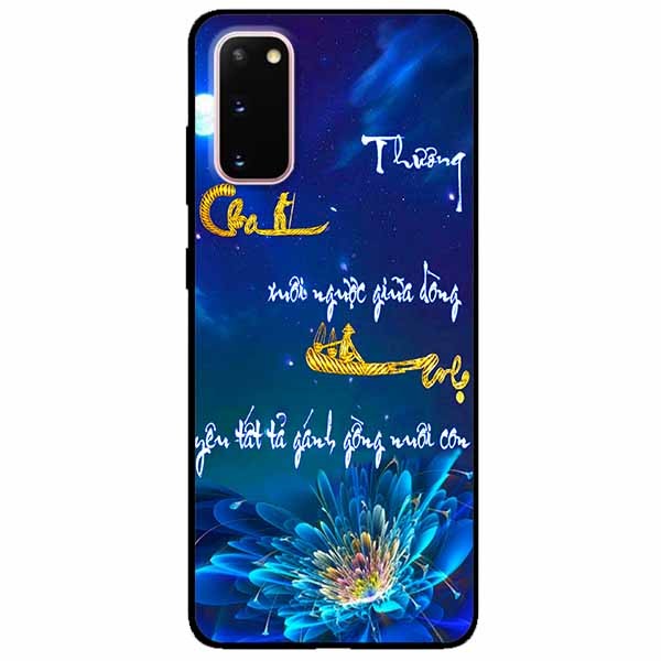 Ốp lưng in cho Samsung S20 Mẫu Thư Pháp Cha Mẹ
