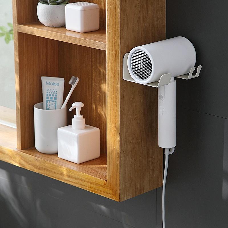 Giá treo máy sấy tóc trong phòng tắm bằng sắt rèn phong cách tối giản sang trọng phù hợp nhiều loại mày sấy babo