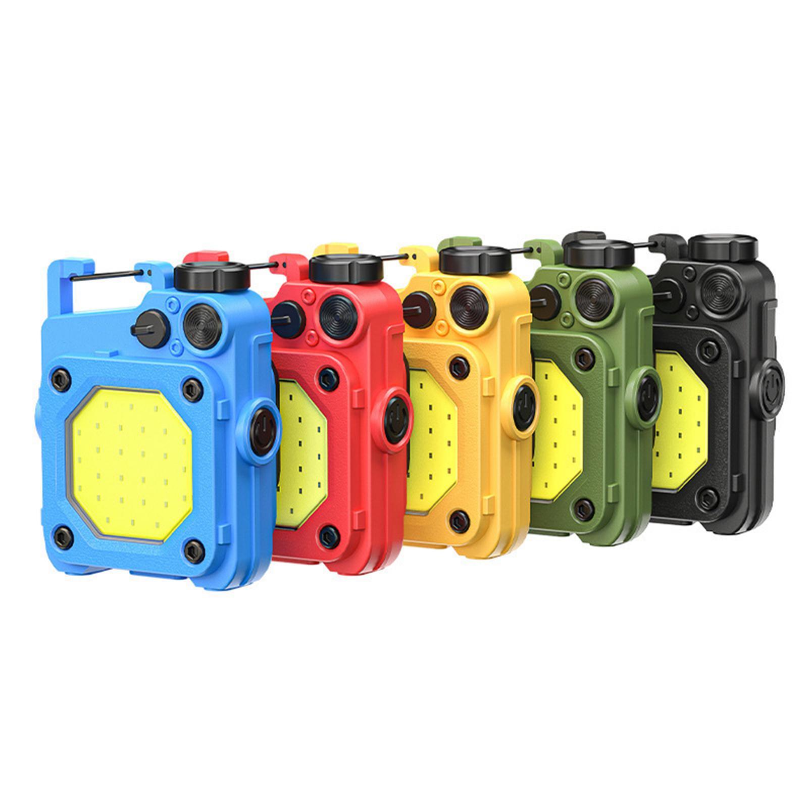 Mini LED Flashlight Bright Multifunction Backpacking COB Work Light Keychain