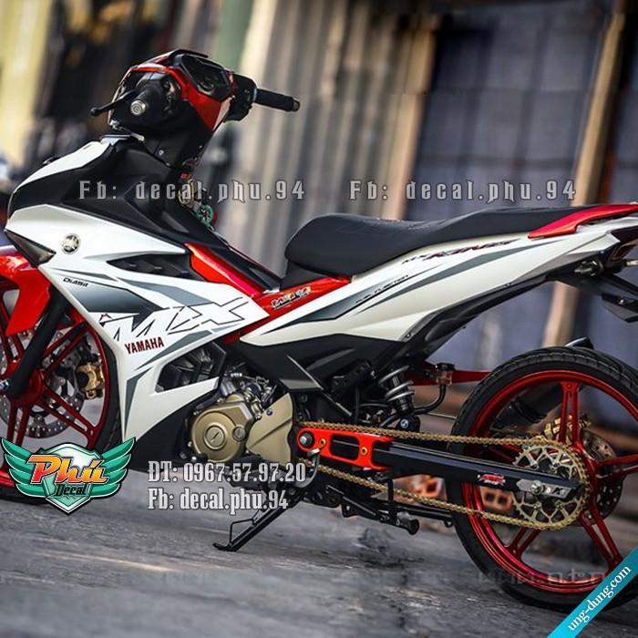 Tem rời EX 150 MX 2019  trắng đỏ