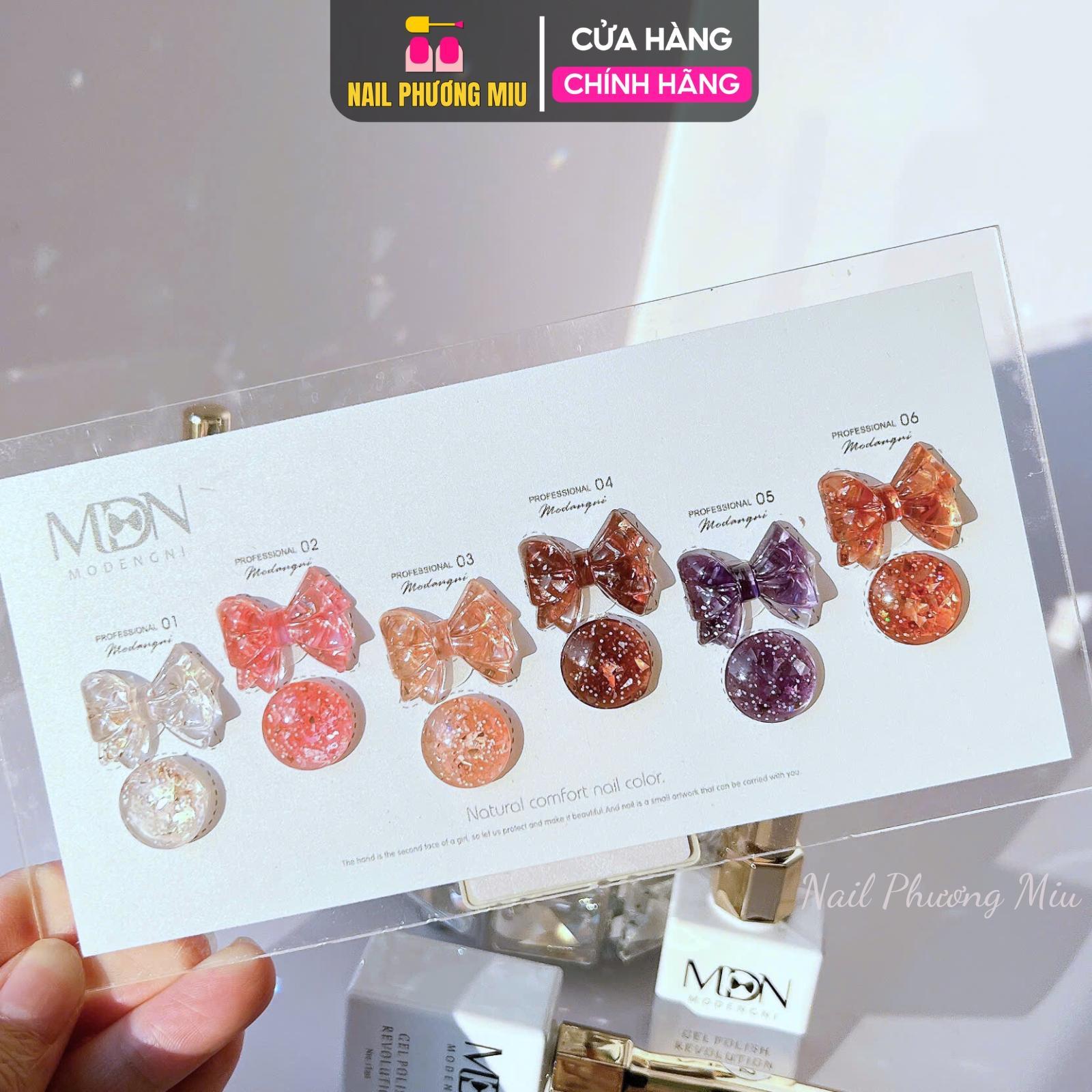 Set Sơn Gel Xà Cừ 6 Chai Kèm Bảng Trang Trí Móng, Chất Sơn Đặc Mướt, Bóng Mượt Tự Nhiên, Làm Nail Tạo Nhiều Kiểu Rực Rỡ khảm  xà Nữ