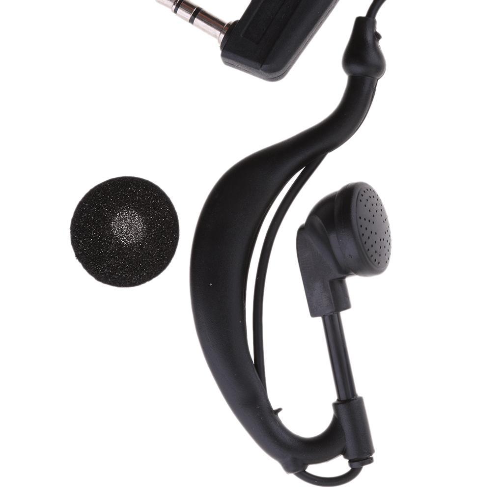 Waiter Walkie Talkie Smile PTT Mic Earpiece Headset for Baofeng Kenwood