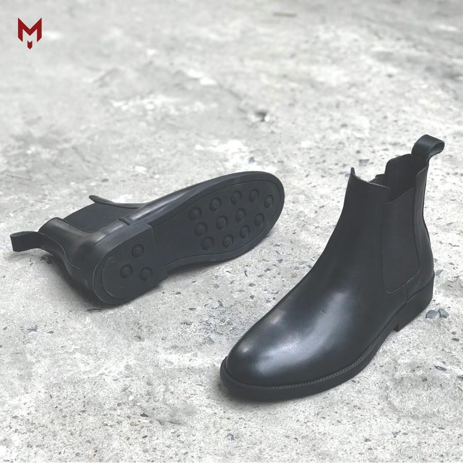 Giày tây chelsea boots classic mad công sở cao cổ nam da bò cao cấp thời trang  phong cách