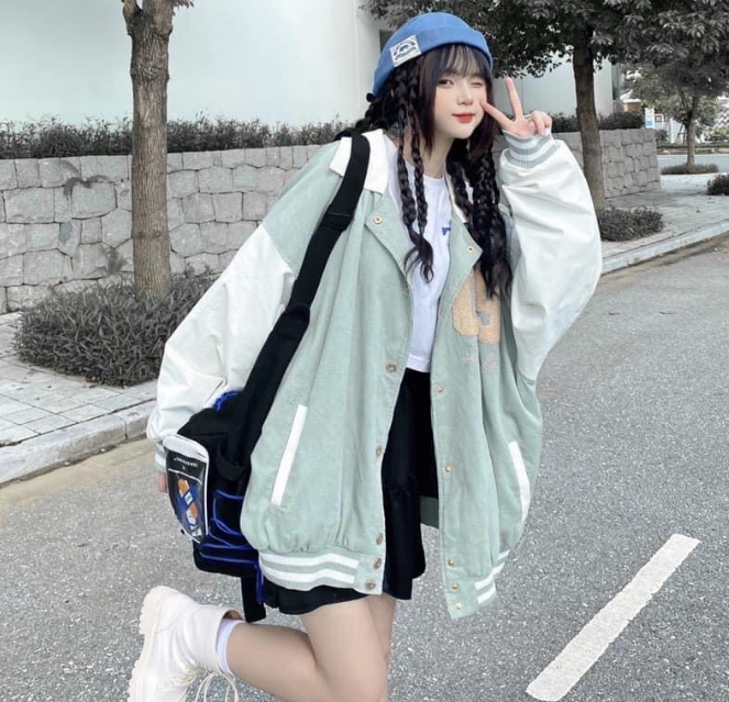 “09” JACKET áo khoác bóng chày, Áo Khoác nhung tăm form to số 09, Áo bomber cổ sơ mi nhung gân 2 lớp thêu số 09 unisex ulzzang, Áo Khoác Bomber Nữ Cổ Bẻ 2 Lớp Vải Logo In Thêu 09 Phong Cách Độc Lạ Hot Trend Mới Nhất