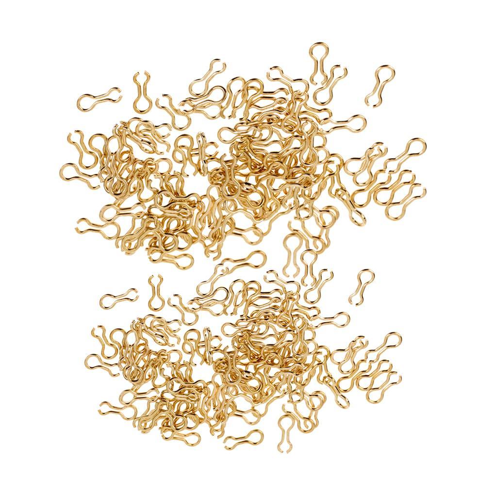 Set of 200pcs Fishing Brass Long Sinker Wire Eyes Eyelets for Lead Weights Molds