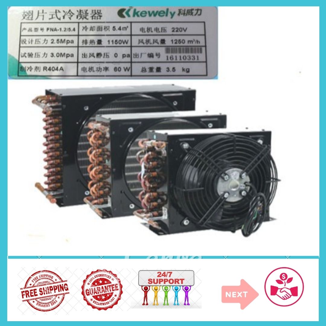 DÀN NÓNG COIL FNA 1.2/5.4 1HP KÈM QUẠT 60W SỬ DỤNG TRONG ĐIỆN LẠNH VÀ CÁC THIẾT BỊ LÀM LẠNH