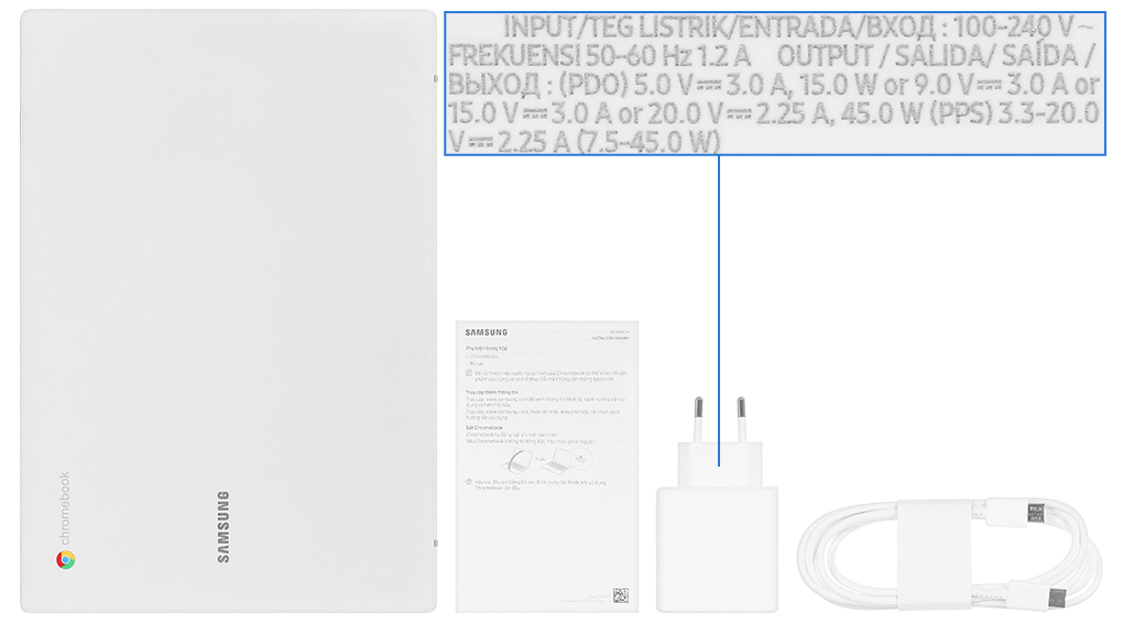 Laptop Samsung XE340XDA-KA1VN (N4500, 4GB, 32GB, HD, ChromeOS) - Hàng Chính Hãng