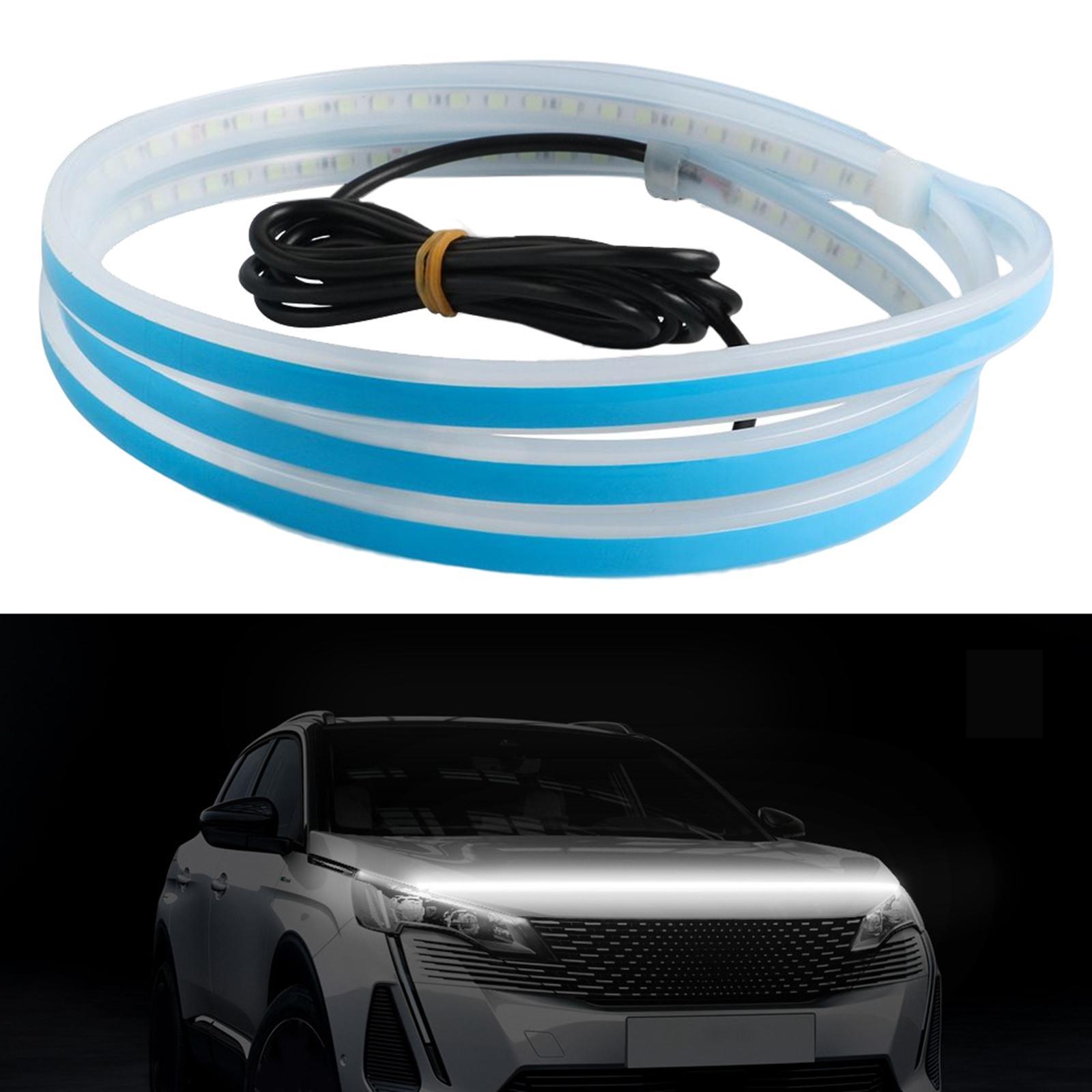 Car Hood Strip Light, Daytime Running Light Exterior Car Engine Cover Decoration for Car SUV