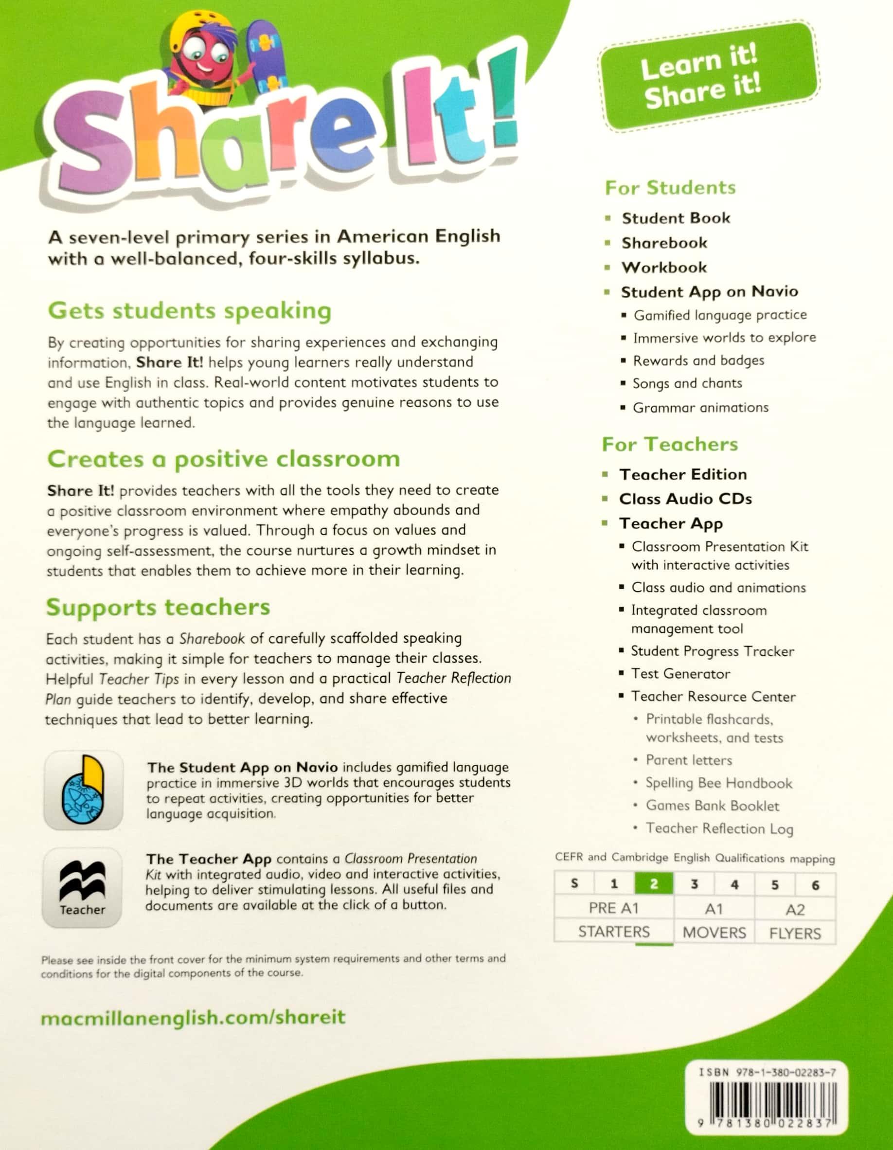 Share It! Level 2 Student Book With Sharebook And Navio App