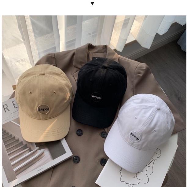 Mũ Lưỡi Trai Thêu Chữ Logo Tròn Phong Cách Ulzzang Form Unisex Nam Nữ Cao Cấp THEUNI KD