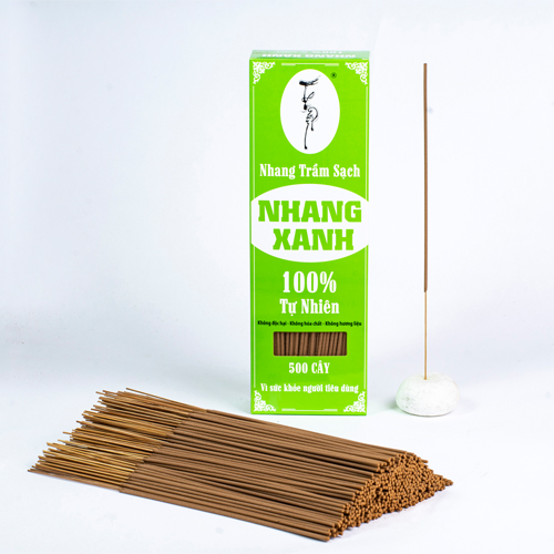 Nhang Xanh 30cm - 500g (hơn 500 cây) Chân Tăm Mộc Nhang Trầm Sạch Vì sức khỏe NHANG THIỀN