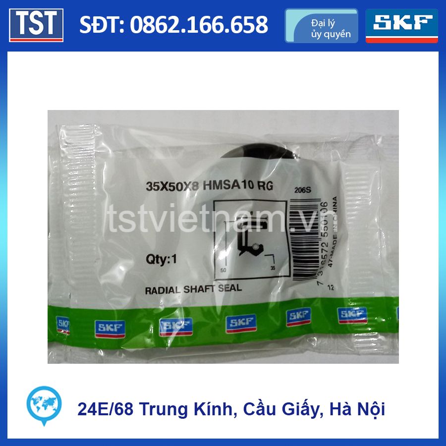 SKF Phớt chắn dầu 35x50x8 ( Phớt lò xo CHÍNH HÃNG SKF 100%)