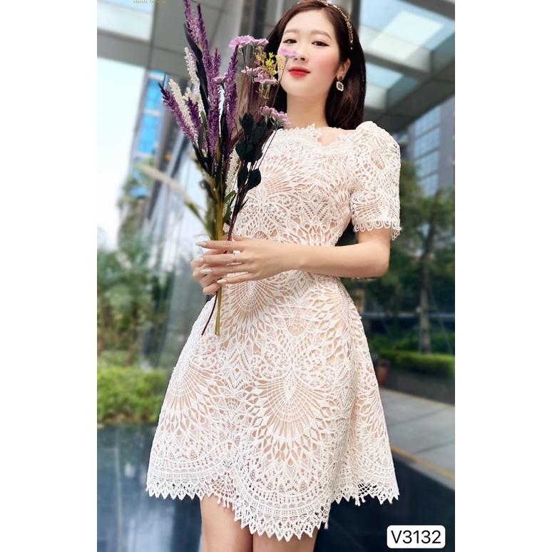 Đầm Ren Thiết Kế Eli Dress 2 dây Chất Liệu Ren Độc Đáo - Váy Ren Thiết Kế Độc Lạ, Trẻ Trung