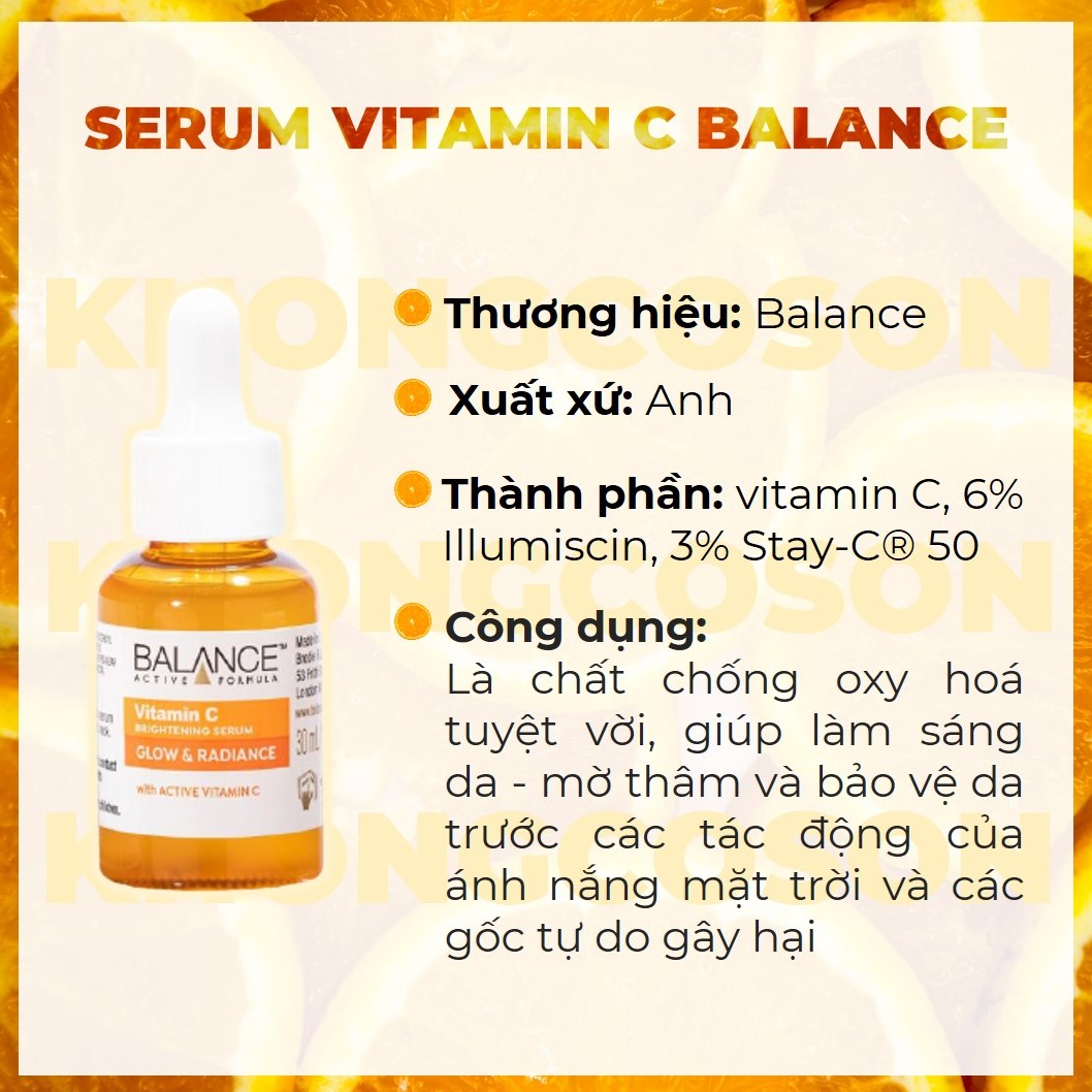 Tinh chất dưỡng da Balance Active Formula 30ml từ Anh - Bản mới