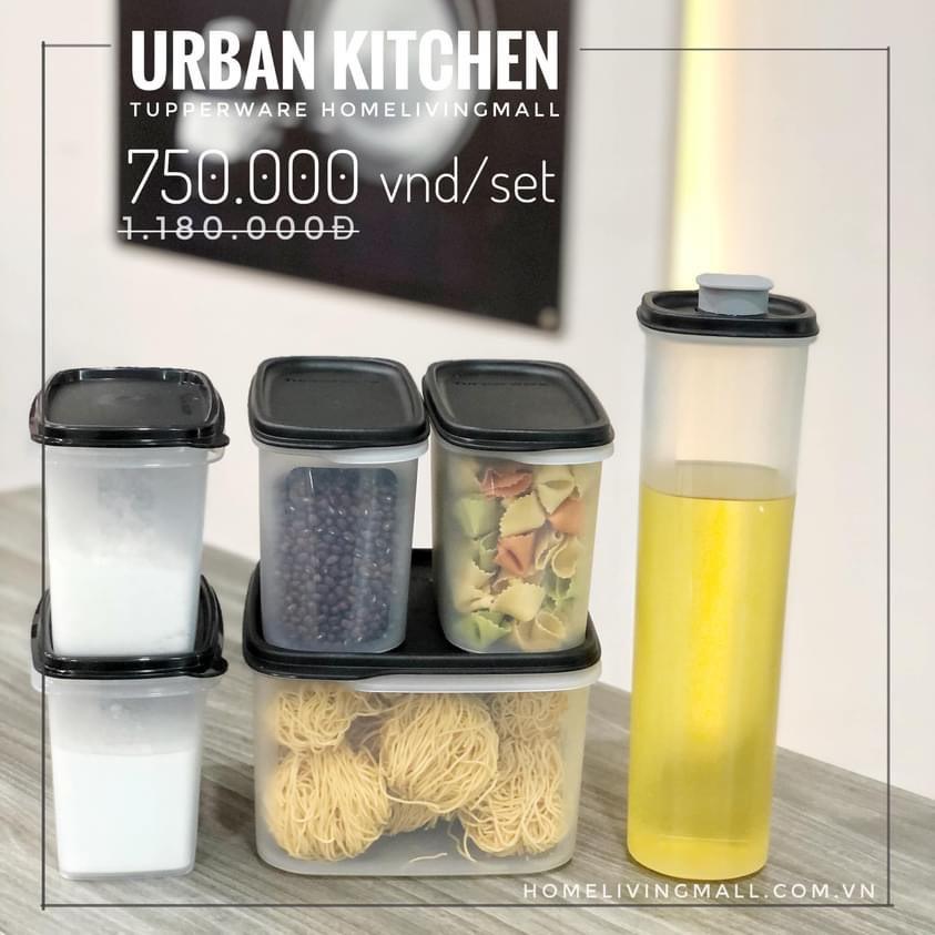 Bộ hộp kệ bếp Urban Kitchen