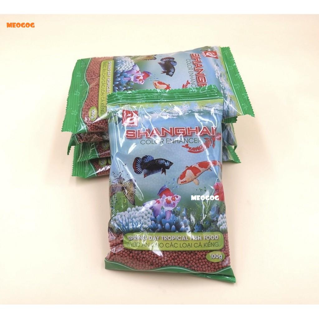 Cám cá Shanghai thức ăn cho cá lên màu 100g