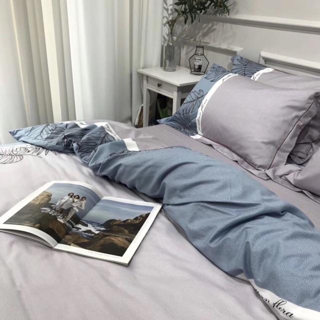 Set Cotton Living Nhập Khẩu Cao Cấp Mẫu Hoa Khung