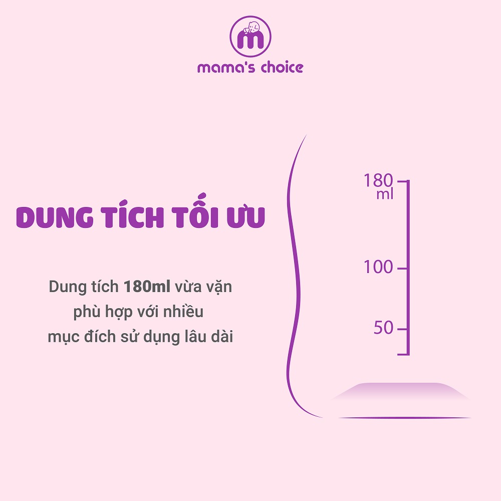 Combo Bình Trữ Sữa Mama's Choice, Cốc Hứng Sữa Rảnh Tay, Chổi Cọ Bình Sữa Và Núm Ti Silicone Mama’s Choice, Giá Siêu Hời