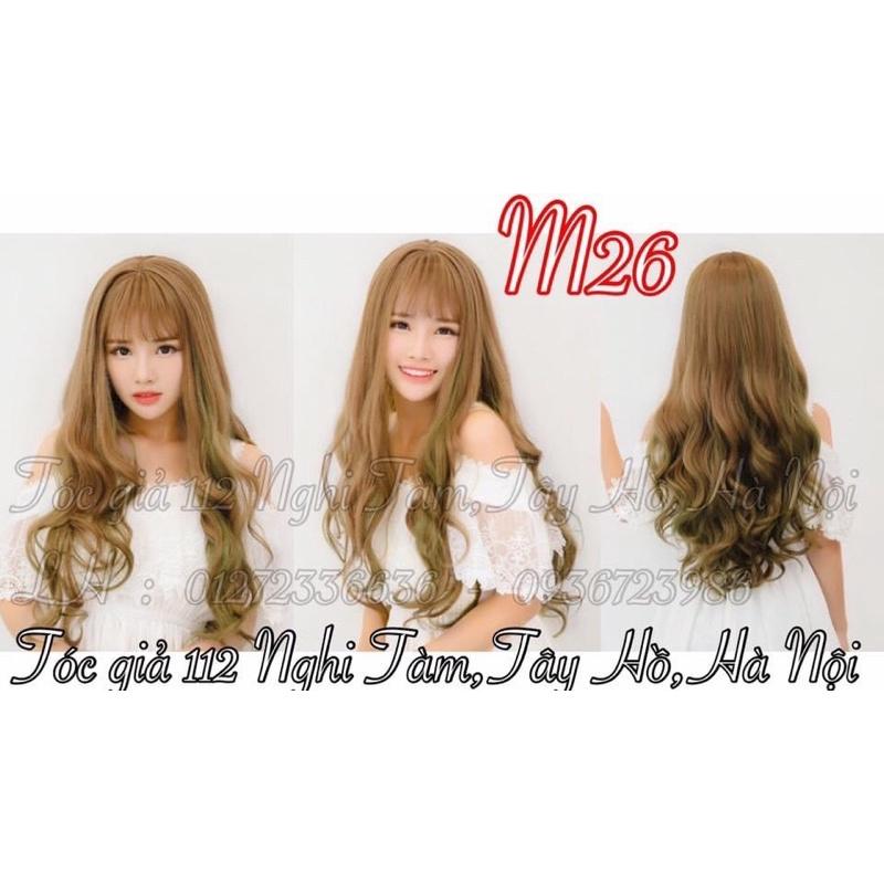 Tóc nguyên đầu xoăn nhiều mầu