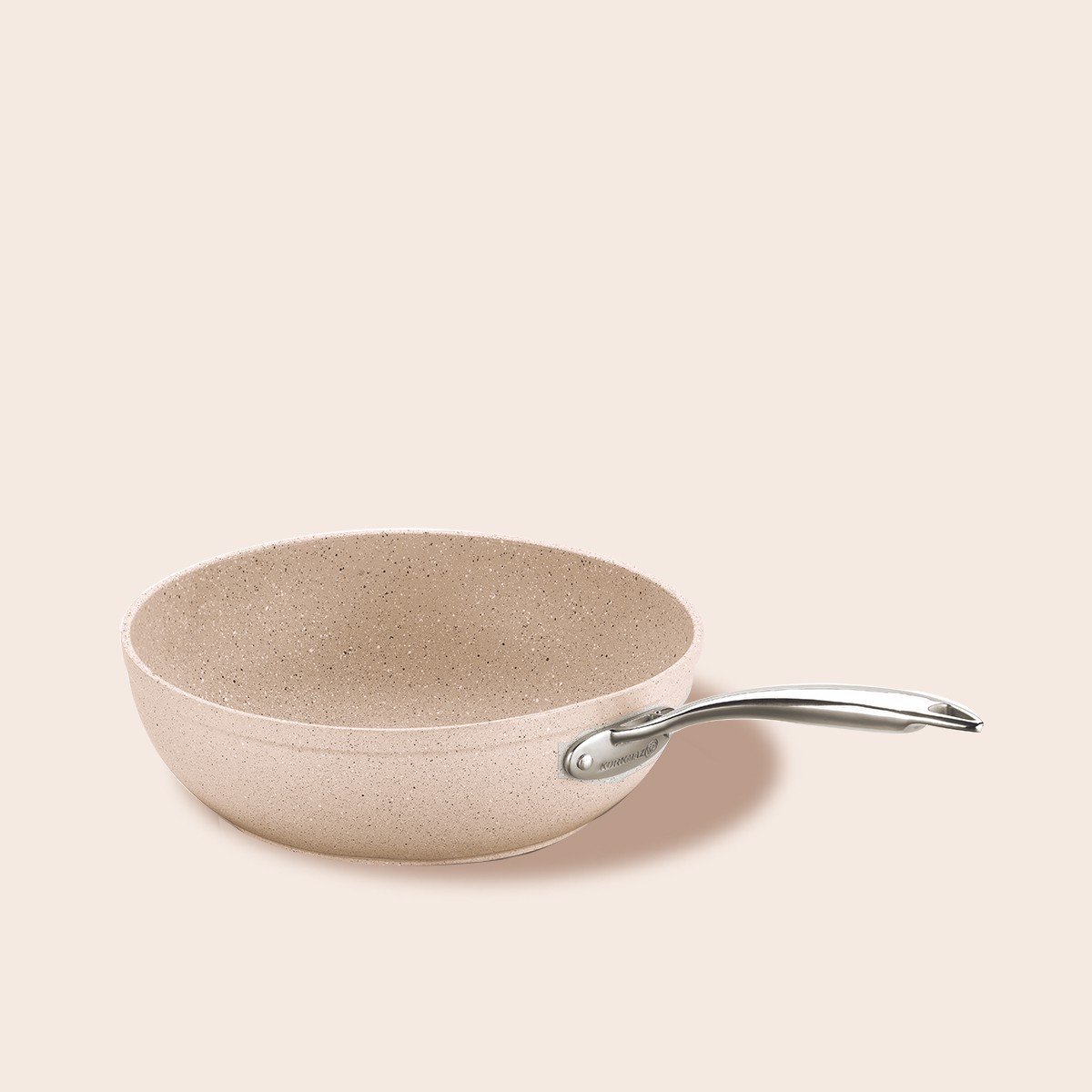 Chảo Sâu Nhôm Chống Dính Đá Granite Đáy Từ 24 Cm Korkmaz Granita